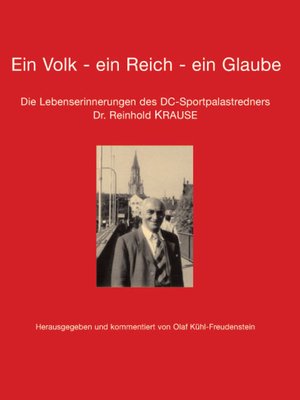 cover image of Ein Volk--ein Reich--ein Glaube